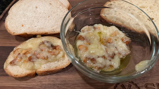 Easy Garlic Baked Brie with Crusty Bread - Sicilian Sea Salt