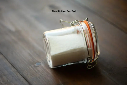 Sicilian Sea Salt Gift Set - 2 Jars of Gourmet Fine Grain Italian Salt