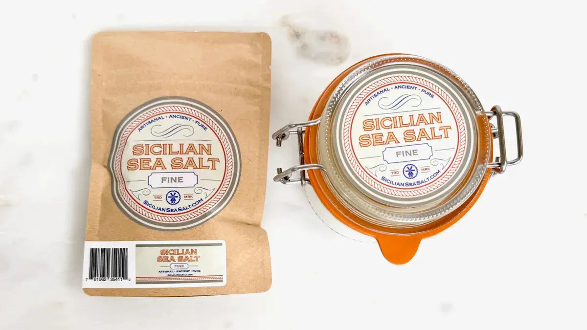 Fine Salt- 100% Pure- Refill Bag Sicilian Sea Salt